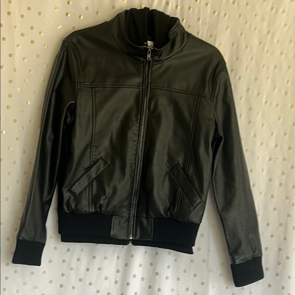 White Birch Black Faux Leather Jacket.Size S - Picture 2 of 13